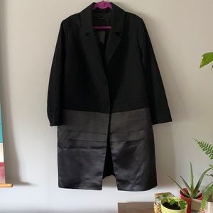 Universal Standard Wool and Satin Dress Coat Small (14/16)